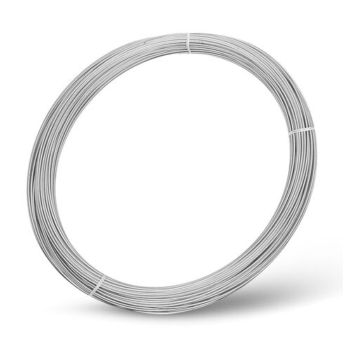سلك فولاذي مجلفن قياس 16 ملف بطول 200 قدم، سلك معدني شديد التحمل مغمس على الساخن للسياج والبستنة والتجليد والحرفية والاستخدام الخارجي، مقاوم للصدأ والتآكل، فولاذ SIMBA in Kuwait