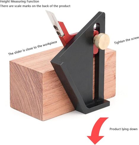 Woodworking Height Gauges Depth Measurement Tools, 1/2 Center Line Scriber Table Saw Height Gauges, Height Gauges Depth Measuring Ruler for Table Saw Router Drill Press in Saudi Arabia