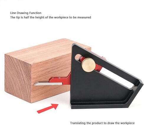 Woodworking Height Gauges Depth Measurement Tools, 1/2 Center Line Scriber Table Saw Height Gauges, Height Gauges Depth Measuring Ruler for Table Saw Router Drill Press in Saudi Arabia