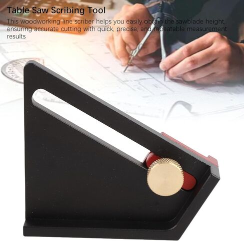 Woodworking Height Gauges Depth Measurement Tools, 1/2 Center Line Scriber Table Saw Height Gauges, Height Gauges Depth Measuring Ruler for Table Saw Router Drill Press in Saudi Arabia