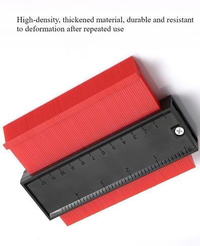 Contour Gauge (5 Inch) Profile Tool- Precisely Copy Irregular Shape Duplicator -Irregular Welding Woodworking Tracing - Must Have Tool for DIY Handyman, Construction (red) in Saudi Arabia