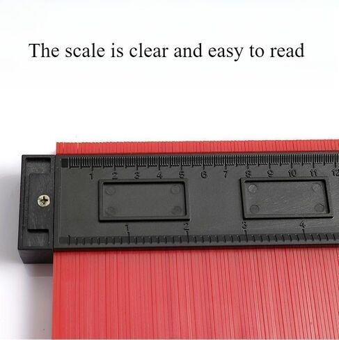 Contour Gauge (5 Inch) Profile Tool- Precisely Copy Irregular Shape Duplicator -Irregular Welding Woodworking Tracing - Must Have Tool for DIY Handyman, Construction (red) in Saudi Arabia