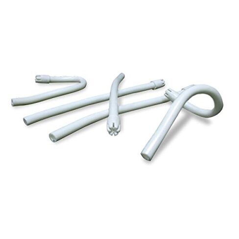 Starryshine 1000 PC Saliva Ejectors White w/White Tip Bendable Dental Disposable 6" (100 PCS/Bag x10) in Kuwait