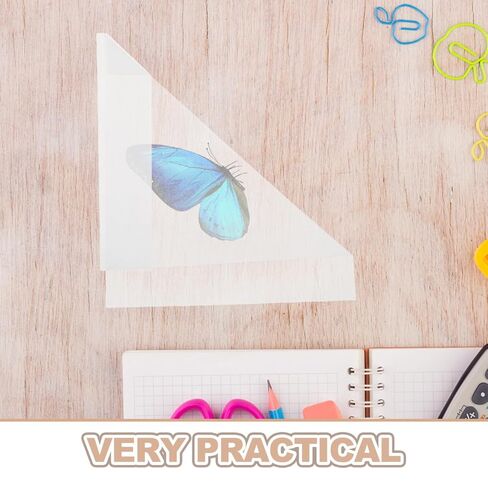 Cabilock 20 Pcs Specimen Collection Triangle Paper Bags 8.26X5.90X5.90In for Butterfly and Small Insect Storage Temporary Sample Preservation Classroom Science Teaching Envelopes in Kuwait