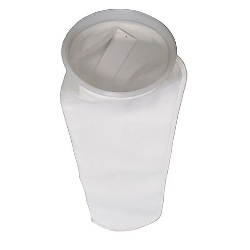 (10 Pack) #2 Size 50 Micron Liquid Filter Bags, Polyester Felt with Polypropylene Ring - 7-1/16" x 32", High-Temperature Filtration for Water, Oil, and Chemical Applications, 4.4 Sq. Ft. Surface Area in Kuwait