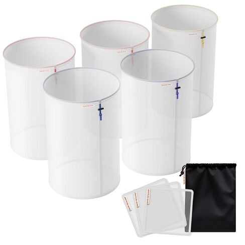 Spider Farmer 5-Pack All Mesh Filter Bags,5 Gallon Reusable Washable Mesh Bags with Filter Screen and Storage Pouch for Hydroponics,Gardening in Kuwait