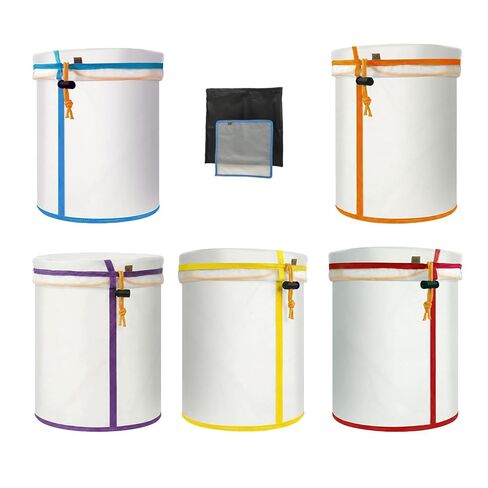 5 Gallon Filter Bags, 5-Pack Reusable Nylon All-Mesh Filter Bags 25-220 Micron, Multi-Use for Hydroponics Gardening, Industrial Applications in Kuwait