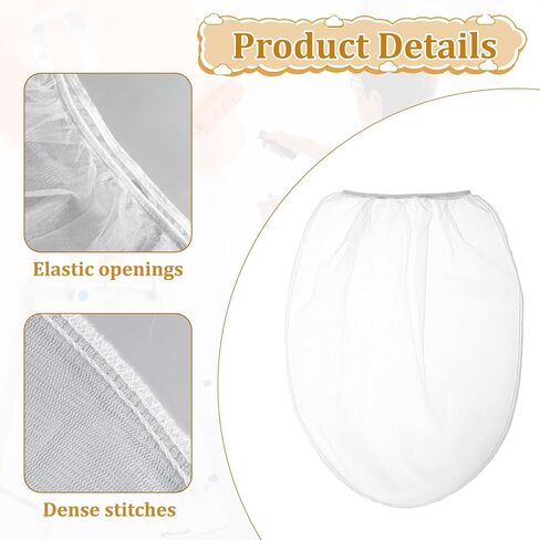 30 Pack 5 Gallon Paint Strainer Bags White Fine Mesh Paint Filters Bag Elastic Top Opening Bags Bucket Strainer for Painting Gardening in Saudi Arabia