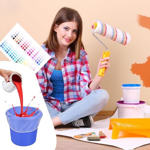 30 Pack 5 Gallon Paint Strainer Bags White Fine Mesh Paint Filters Bag Elastic Top Opening Bags Bucket Strainer for Painting Gardening in Saudi Arabia
