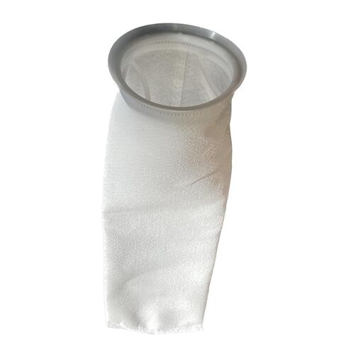 #2 Size 100 Micron Liquid Filter Bags, Polyester Felt with Polypropylene Ring, 7-1/16" x 32", 4.4 Sq Ft Surface Area, Fits Standard #2 Bag Filter Housings, Industrial Water & Fluid Filtration (10) in Kuwait