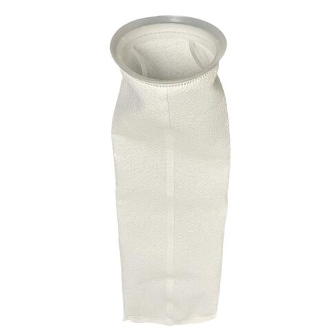 #2 Size 100 Micron Liquid Filter Bags, Polyester Felt with Polypropylene Ring, 7-1/16" x 32", 4.4 Sq Ft Surface Area, Fits Standard #2 Bag Filter Housings, Industrial Water & Fluid Filtration (10) in Saudi Arabia
