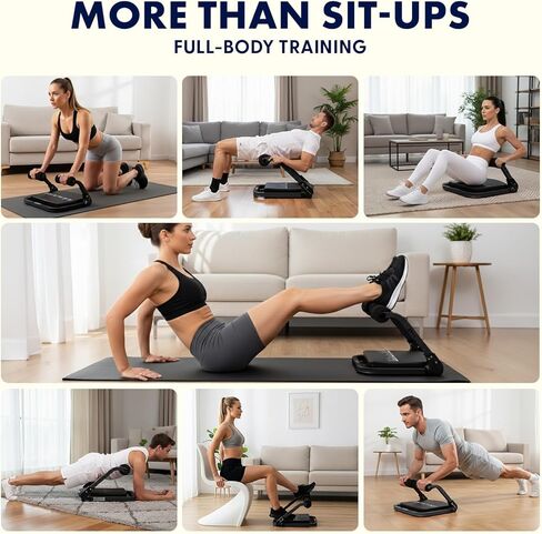 Squatz Ab Machine for Stomach Workout – Core & Sit-Up Exercise Equipment with 3 Resistance Levels for Home Gym, Adjustable Ab Trainer for Full-Body Workout with Automatic Rebound, 350 lbs Capacity in Saudi Arabia