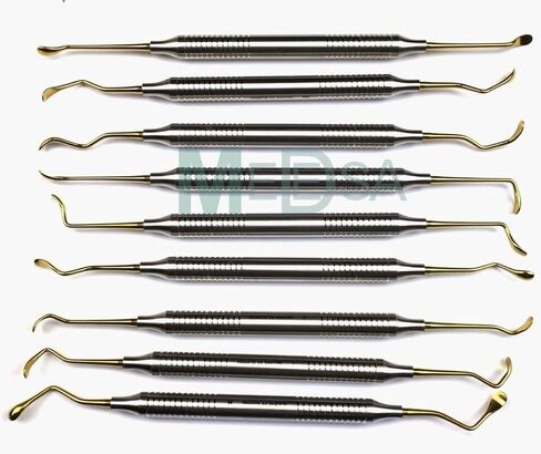 طقم رفع الجيوب الأنفية 9 قطع مطلي بالذهب أدوات رفع الجيوب الأنفية في علبة الأوتوكلاف ABS لتطعيم العظام الدقيقة مصاعد رفع الجيوب الأنفية - أدوات رفع الجيوب الأنفية - أدوات رفع الجيوب الأنفية - أدوات رفع الجيوب الأنفية - أدوات رفع الجيوب الأنفية - أدوات رفع in Kuwait