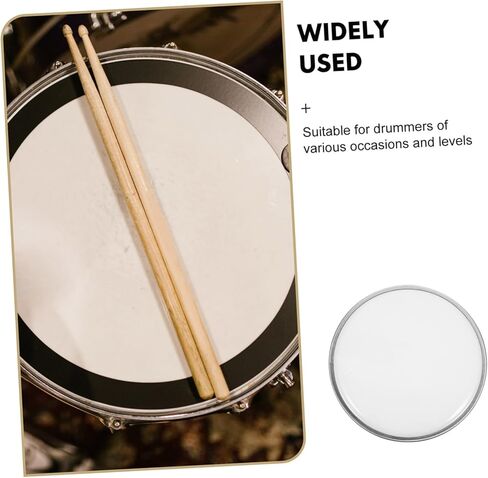 Kisangel Double Layer Drum Skin Translucent Snare Drum Replacement Film Easy to Clean for Drummers and Percussionists in Saudi Arabia