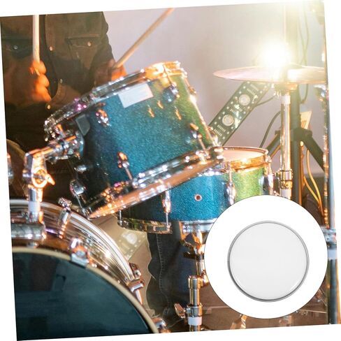 Kisangel Double Layer Drum Skin Translucent Snare Drum Replacement Film Easy to Clean for Drummers and Percussionists in Saudi Arabia