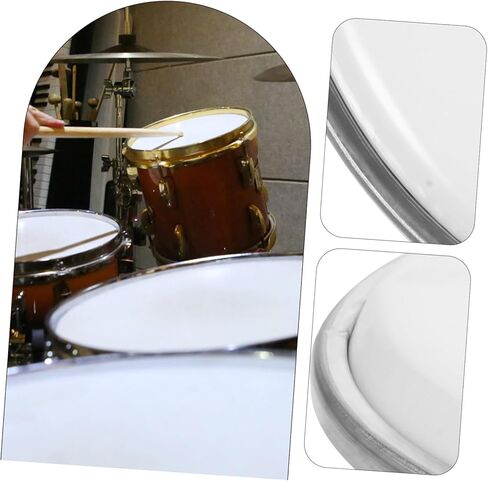 Kisangel Double Layer Drum Skin Translucent Snare Drum Replacement Film Easy to Clean for Drummers and Percussionists in Saudi Arabia