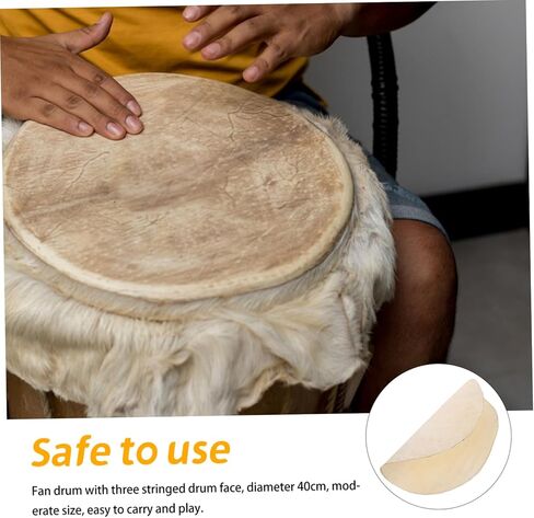 TOYANDONA Leather Drumheads Goat Skin Cover for African Drums Djembe Replacement Drum Heads Handmade in Saudi Arabia