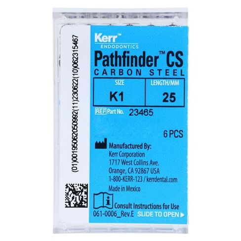 Kerr Dental 23465 Pathfinder CS 25mm K1 Dark Brown Carbon Steel 6/Bx in Kuwait