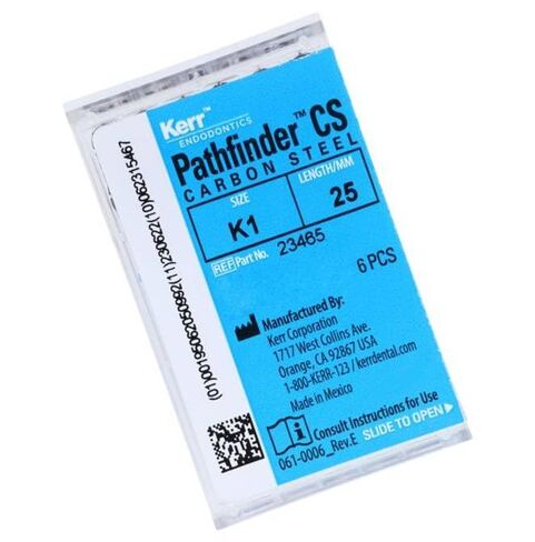 Kerr Dental 23465 Pathfinder CS 25mm K1 Dark Brown Carbon Steel 6/Bx in Kuwait
