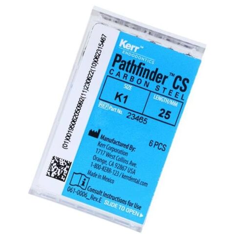 Kerr Dental 23465 Pathfinder CS 25mm K1 Dark Brown Carbon Steel 6/Bx in Kuwait