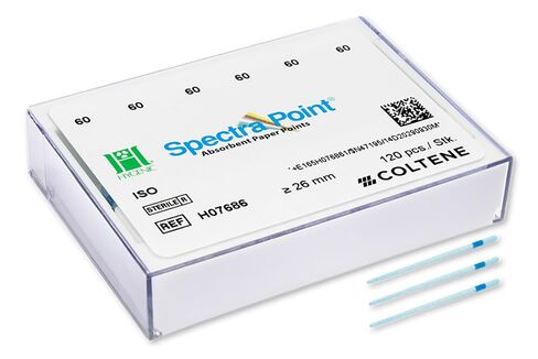Coltene Whaledent H07686 نقاط ورق ماصة SpectraPoint #60 أزرق 120/Bx in Saudi Arabia