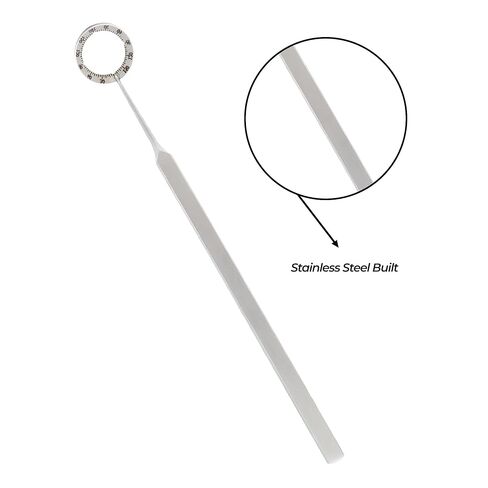 Stellmacher Henderson Degree Gauge, 16 mm Beveled Ophthalmic Axis Alignment Ring with Four Adjustable Reference Notches, Stainless Steel Training Instrument (Henderson Gauge) in Kuwait