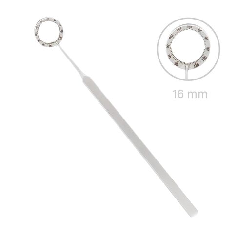 Stellmacher Henderson Degree Gauge, 16 mm Beveled Ophthalmic Axis Alignment Ring with Four Adjustable Reference Notches, Stainless Steel Training Instrument (Henderson Gauge) in Kuwait