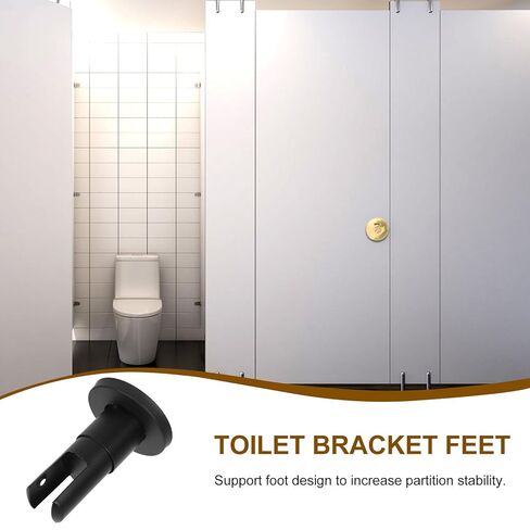 Adjustable Stainless Steel Partition Foot 6cm for Public Restroom Toilet Partition Support Bracket Stall Hardware Accessory in Saudi Arabia