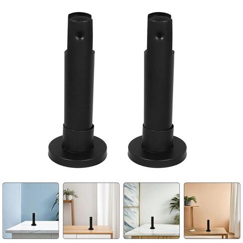 NUOBESTY 2pcs Stainless Steel Partition Bracket 10cm Support Feet for Public Restroom Toilet Cubicle Hardware Bathroom Stall Fittings in Saudi Arabia