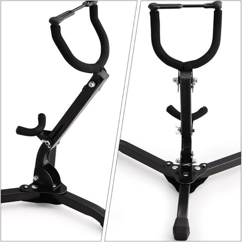 Mikinona Universal Tenor Saxophone Stand المحمولة الساكسفون قوس الأرض ترايبود حامل ساكس تخزين الرف لآلات ألتو وتينور ساكس in Saudi Arabia
