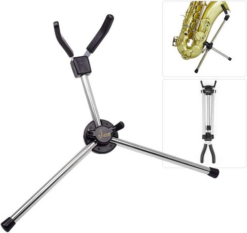 ZJchao Saxophone Stand, Saxophone Metal Stand Flute Alto Foldable Tenor in Saudi Arabia