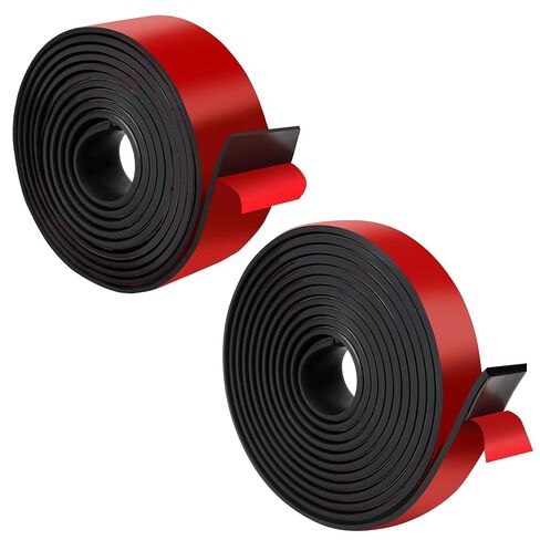Rubber Strips with Adhesive Backing (1"&2" Wide x1/8" Thick x118&40" Long, 2 Sizes) – Industrial Insulation Neoprene Rubber Strips for Industrial Electrical Gaskets,Liner in Saudi Arabia