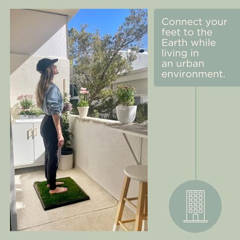 Grounding Mat - All Natural - Real Grass Pad for Health and Wellness - 24 x 20 inches with Reusable Tray in Kuwait