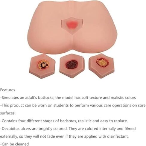EDSORE Wound Care, Four Stages of Pressure Ulcers, Simulated Nursing Model, Medical Training Practice in Saudi Arabia