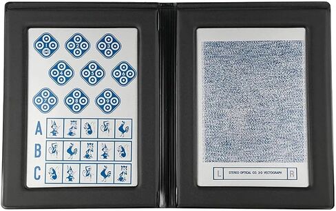 Stereo Butterfly Depth Perception Test Kit - 3D Vision Chart with Glasses for Kids Adults Eye Function Assessment in Kuwait