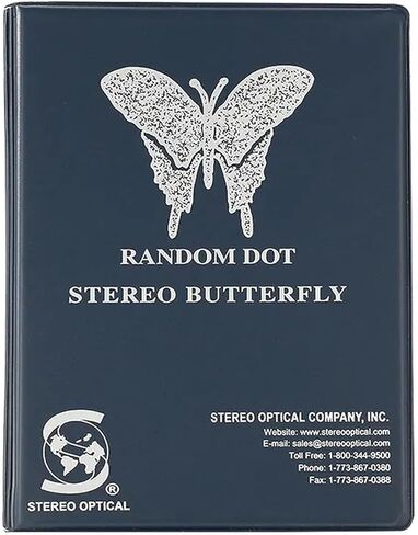 Stereo Butterfly Depth Perception Test Kit - 3D Vision Chart with Glasses for Kids Adults Eye Function Assessment in Kuwait