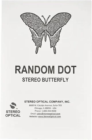 Stereo Butterfly Depth Perception Test Kit - 3D Vision Chart with Glasses for Kids Adults Eye Function Assessment in Kuwait