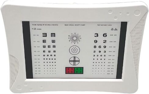 AMUREME Near Vision Eye Equipment Near Vision Chart with Led Light Far Vision Eye Test Chart in Kuwait