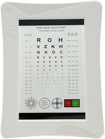 AMUREME Near Vision Eye Equipment Near Vision Chart with Led Light Far Vision Eye Test Chart in Kuwait