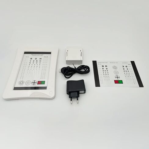 AMUREME Near Vision Eye Equipment Near Vision Chart with Led Light Far Vision Eye Test Chart in Kuwait