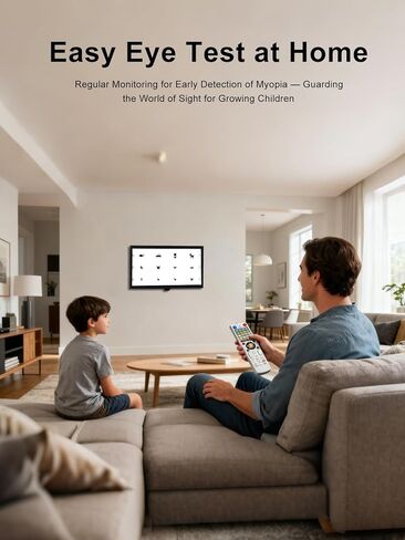 Vision Meter Digital 19" LCD Electronic Optical Visual Acuity Chart with 44+ Visual Targets, 5 Display Modes & 8m（314in） Remote Control for Accurate Vision Testing in Kuwait