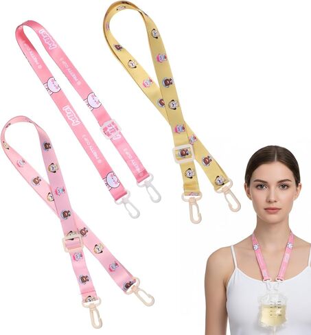 3 عبوات من حامل الصرف بعد شد البطن، حامل تصريف شد البطن مع خطافين، مناسب لتنضير البطن والتعافي من جراحة الثدي (وردي، أصفر) in Kuwait