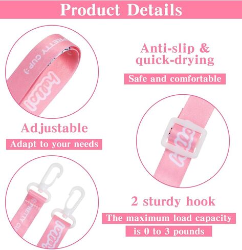 3 عبوات من حامل الصرف بعد شد البطن، حامل تصريف شد البطن مع خطافين، مناسب لتنضير البطن والتعافي من جراحة الثدي (وردي، أصفر) in Kuwait