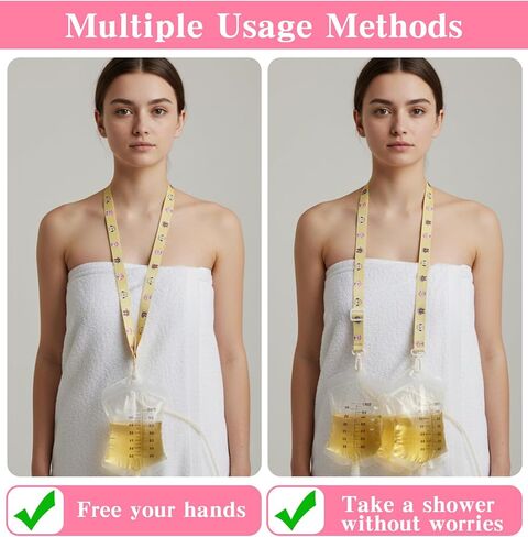 3 عبوات من حامل الصرف بعد شد البطن، حامل تصريف شد البطن مع خطافين، مناسب لتنضير البطن والتعافي من جراحة الثدي (وردي، أصفر) in Kuwait