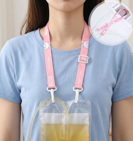 3 عبوات من حامل الصرف بعد شد البطن، حامل تصريف شد البطن مع خطافين، مناسب لتنضير البطن والتعافي من جراحة الثدي (وردي، أصفر) in Kuwait