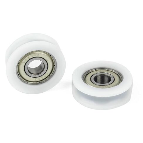 5pcs New U Groove Ball Bearing Nylon Plastic Embedded 608 Guide Pulley 8 * 30 * 10mm in Saudi Arabia