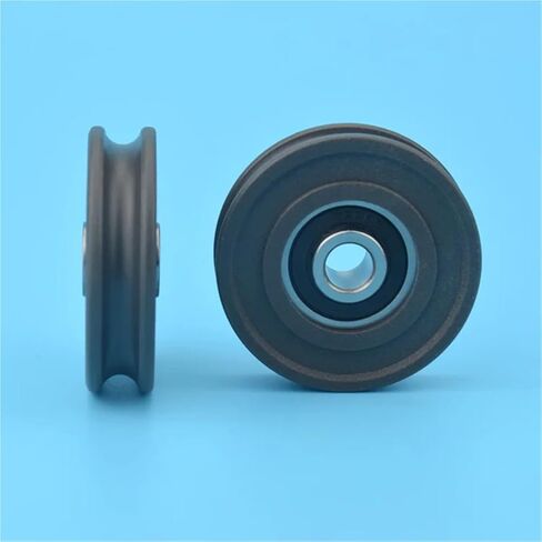 1pc 8x45x11.5mm delrin Black Plastic U-Shaped Groove Roller Guide Pulley Wheel R3mm Track delrin Wrapped 626ZZ Bearing Pulley in Saudi Arabia
