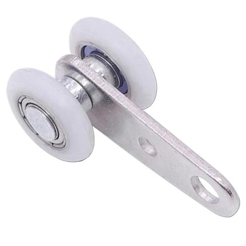 Pack of 30 45X19 Mm Metal Bearing Pulley Blocks with 2 Plastic Wheels for Cabinet Sliding Doors in Saudi Arabia