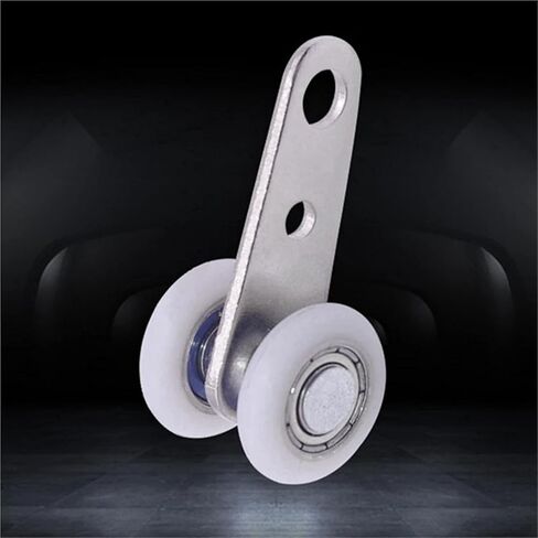 Pack of 30 45X19 Mm Metal Bearing Pulley Blocks with 2 Plastic Wheels for Cabinet Sliding Doors in Saudi Arabia