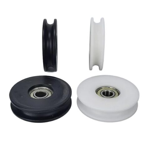 6pcs 2inch u Groove Sliding Nylon Rollers,Door and Window Plastic Wheel Rail Wheel, Furniture Plastic Bearing Groove Wheel.(Width 5mm White) in Saudi Arabia